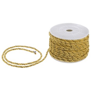 Unique Bargains Soft Polyester Twisted Silk Decorative Craft Cord Trim Cord Rope 22 Yards 1 Pc - 1 of 4
