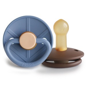 FRIGG Little Viking Natural Rubber Pacifier 2-Pack - 1 of 4