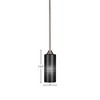 Toltec Lighting Paramount 1 - Light Pendant in  Brushed Nickel with 4" Black Matrix Shade - 2 of 2