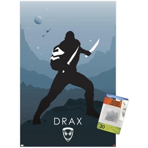 Trends International Marvel Heroic Silhouette - Drax Unframed Wall Poster Prints - 1 of 4