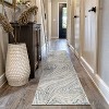 World Rug Gallery Marble Swirl Distressed Area Rug - Low-Pile Rug for Living Room, Bedroom, or Play Area - Easy to Clean, Kid & Pet Friendly - 2 of 4