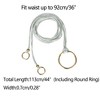 Allegra K Women's PU Leather Skinny Rope Belt Round Ring Endings Self Tie Waistband Thin Waist Strap 1 Pc - 4 of 4