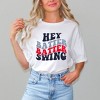 Simply Sage Market Women's Batter Batter Swing Stacked Short Sleeve Graphic Tee - 2 of 4