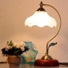 DORESshop 1-Light Vintage Table Lamp with Petal Glass Shade E26  Base Bulb Not Included - 2 of 4