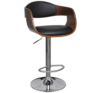 vidaXL Bar Stool Black and Brown - 1 of 2