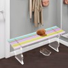 YIYIBYUS Entryway Bench, Acrylic Entryway Shoe Bench, Acrylic Bench in Rainbow Color - 2 of 4