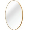 PAGED Round Vanity Mirror Metal Framed Bathroom Mirror with Shatterproof Film and Reinforced Hooks for Bathroom, Bedroom - 3 of 4