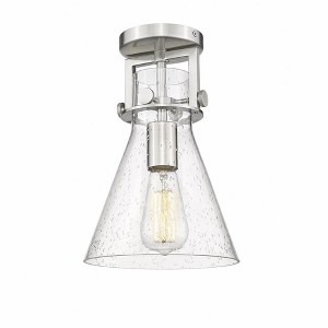 Newton Cone - 1 Light Flush Mount In Industrial Style-12 Inches Tall and 8 Inches Wide - 1 of 1