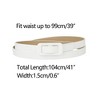 Allegra K Women's Thin Nonporous Rectangle Buckle Plus Size Jeans Dress Waist Belts - 3 of 4