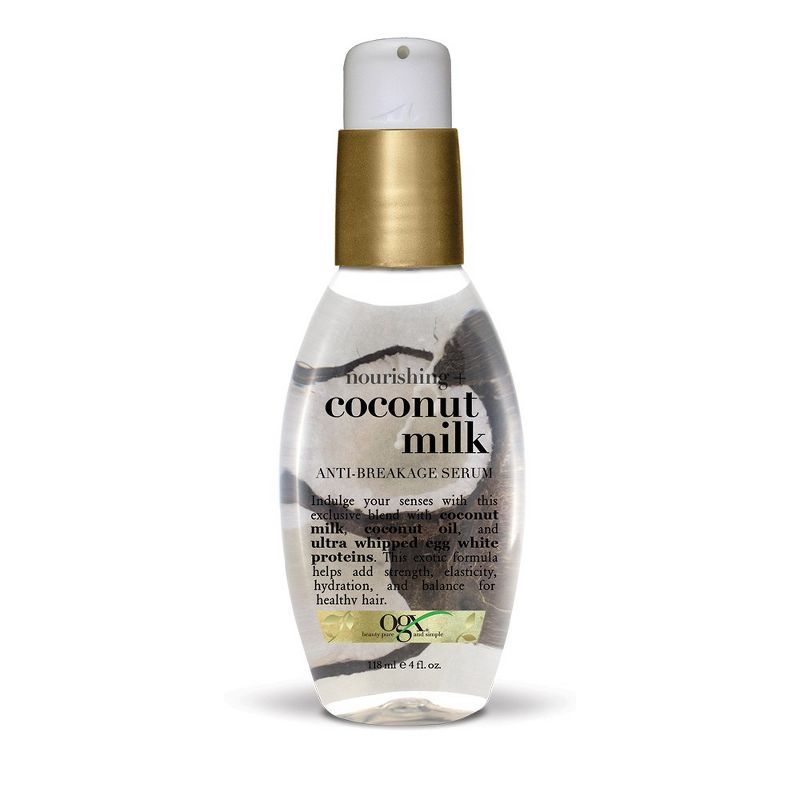 OGX Nourishing + Coconut Milk Anti-Breakage Serum Leave-In Hair Treatment - 4 fl oz, 1 of 10
