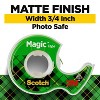 Scotch Magic Tape, Holiday Gift Wrap Supplies, 0.75"x 350"  3 Tape Rolls with Dispensers - 3 of 4