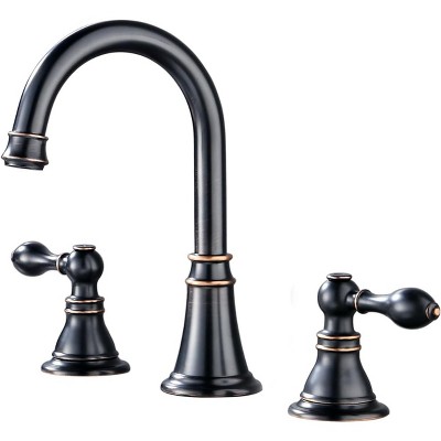 Mixxidea 3 Hole Two Handle Bathroom Faucet