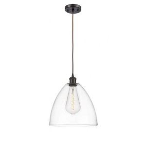Bristol Glass - 1 Light Mini Pendant In Industrial Style-14.75 Inches Tall and 12 Inches Wide - 1 of 1