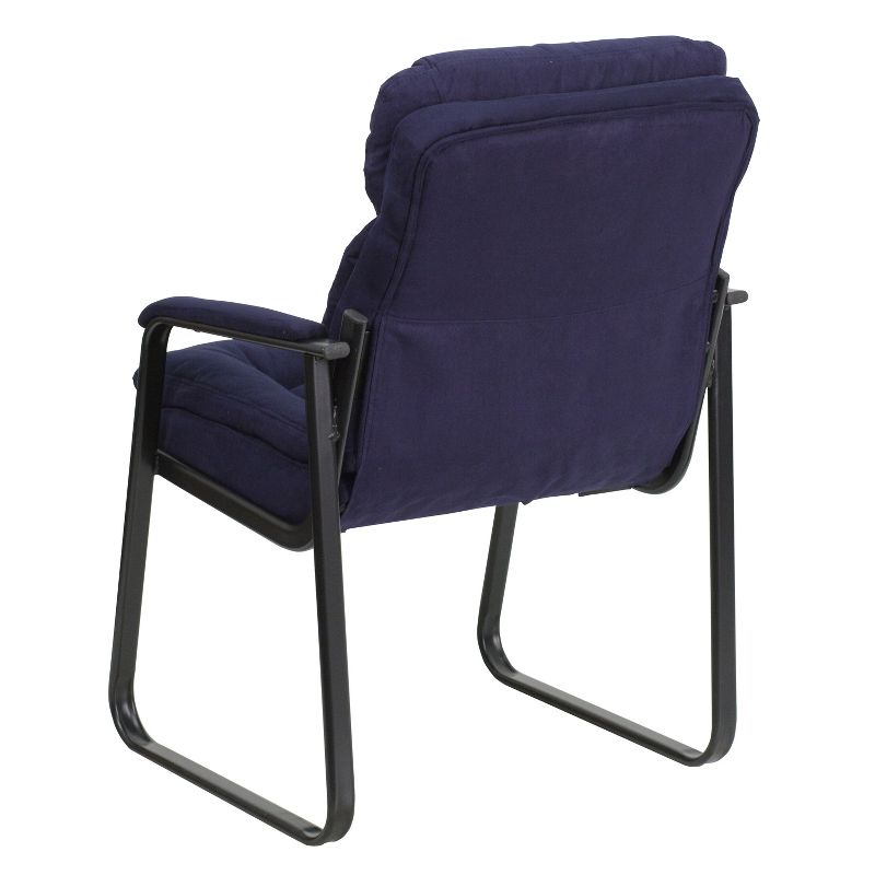 Flash Furniture Executive Side Reception Chair with Lumbar Support and Sled Base, 3 of 7