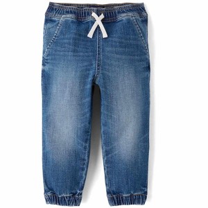 The Children's Place Toddler Boys Pull On Jogger Jeans Blue 18-24 M - 1 of 4