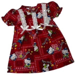 Doll Clothes Superstore Handmade Red Kitten Print Nightgown for 15–16'' Baby & Cabbage Patch Dolls - 1 of 4