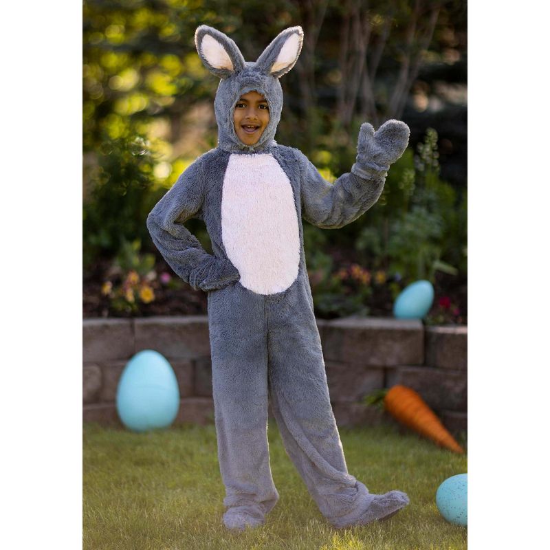 HalloweenCostumes.com Child Grey Bunny Costume, 3 of 5