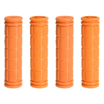 Unique Bargains Rubber Non-Slip Mushroom Bike Fit 7/8" Handlebar Grips 4.53" 4 Pairs