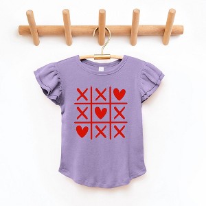 The Juniper Shop Tic Tac Heart Toddler Flutter Sleeve Tee - 1 of 3
