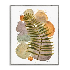 Stupell Industries Abstract Fern & Pebbles, 24" x 30" - 1 of 4