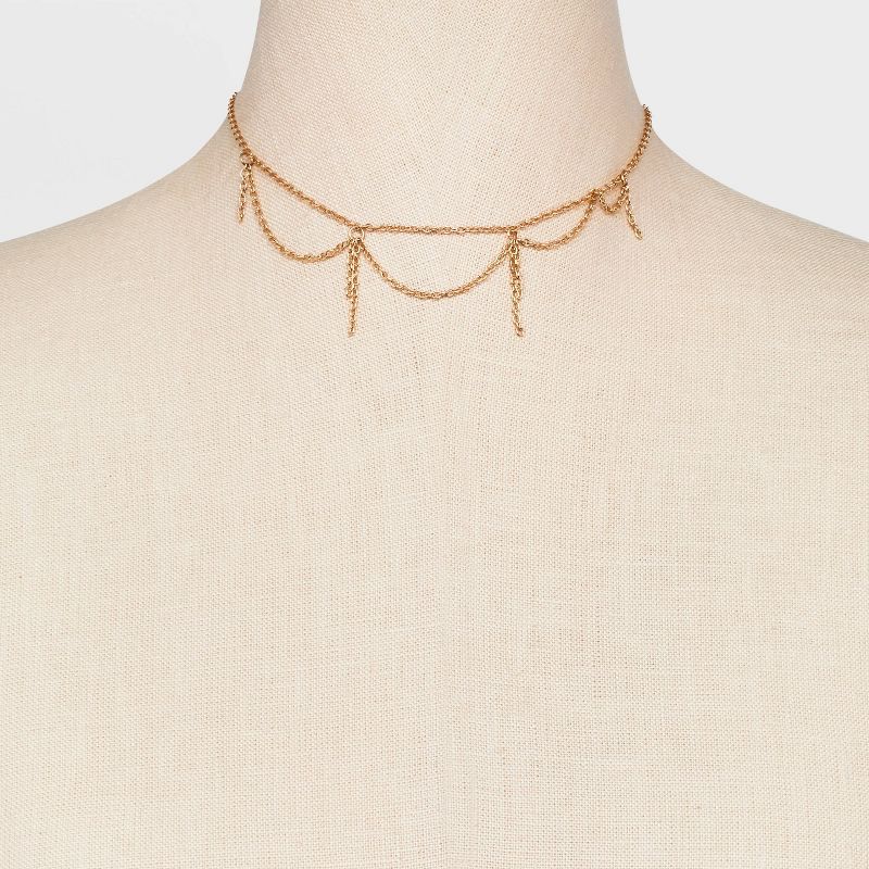 Swag Choker Chain Choker Necklace - Universal Thread&#8482; Gold, 3 of 6