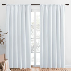 NICETOWN Blackout Curtains Rod Pocket Thermal Insulated Privacy Drapes (2 Panels) - 1 of 4