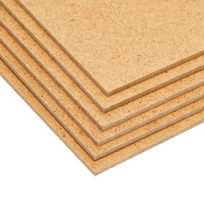 30 Sheets Brown Medium Density Fiberboard MDF Craft Boards, 6 x 8 Inches
