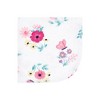Hudson Baby Infant Girl Flannel Cotton Washcloths, Butterfly Floral 10 Pack, One Size - 3 of 4