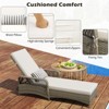 Tangkula Outdoor 6-Position Adjustable Chaise Patio Recliner w/ Backrest Cushion & Pillow - 4 of 4