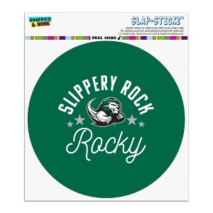 Slippery Rock The Rock Automotive Car Window Locker Circle Bumper Sticker - 1 of 4