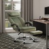 Big And Tall Executive Office Chair, High Back Ergonomic Desk Chair With Footrest & Removable Headrest, Reclining Office Desk Chair-Cuddlewood - 2 of 4