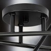 Urban Ambiance Luxury Mid-Century Modern Indoor Ceiling Light,  5-1/8''H x 18"W x 18''D,  Matte Black Finish, UHP4424 - 4 of 4