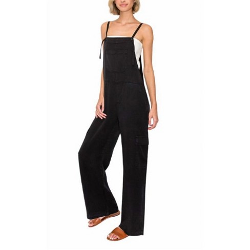 Women's Around Town Wide Leg Cargo Overalls - RISEN - image 1 of 2