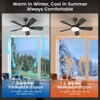 Blitzhome 42" 5-Blade Smart Ceiling Fan with LED Light & Remote Control 6 Speeds for Bedroom Patio - 4 of 4