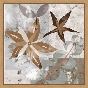 Amanti Art Autumn Forest Flowers II by Melissa Wang Canvas Wall Art Print Framed 16 x 16-in. - 1 of 4