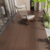 2FT Patio Deck Tiles, DIY Module Interlocking Decking Tiles Floor Tile 24pcs - 3 of 4