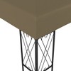vidaXL Gazebo Outdoor Canopy Tent Patio Pavilion Wedding Party Tent Fabric - Taupe 118.1" x 157.5" - 4 of 4