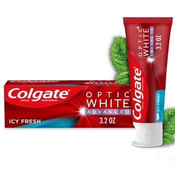 Colgate Optic White Advanced Whitening Toothpaste - Icy Fresh - 3.2oz/1pk