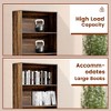 6 Shelf Wood Bookcase Freestanding Bookshelf for Home Office Library Small Narrow Space(9.5" D x 23.6" W x 70.8" H,6-Layers) - 3 of 4