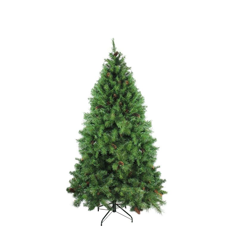 Northlight 7.5' Unlit Artificial Christmas Tree Full  Red Pine - Unlit, 1 of 6