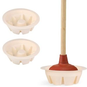 Impresa Universal Toilet Plunger Holder Drip Tray Caddy - Pack of 3 - Hygienically Holds and Allows Water to Evaporate Easily - 1 of 4