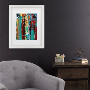 Trademark Fine Art Oliver Nolan Dripping II Matted Framed Art - 1 of 4
