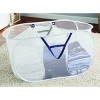 Racxily (2 pack) Polyester Mesh Pop Up Hamper, Foldable Laundry Basket for Home, Dorm, Travel & Storage, White - 2 of 4