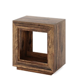 Lirago Wooden Square Side Table/End Table Storage Nightstand for Bedroom and Living Room 25.6"H*23.62"L*15.75"D - 1 of 4