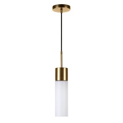 Hudson and Canal 3.5" Wide Pendant with Glass Shade