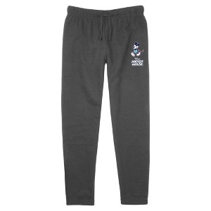 Junior's Mickey & Friends Happy Walking Logo Jogger Sweatpants - 1 of 3