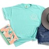S.W.Smiley Embroidered Smiley Face Outline - Garment Dyed Tee - 2 of 3