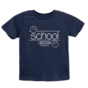 The Juniper Shop SmileyWorld School Handwriting Lines Youth Short Sleeve Tee - 1 of 4