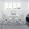 ALEXOUN Mesh Rolling Task and Office Chairs with Flip-up Arms  & Wheels,Comfortable Lumbar Support,Comfy for Home,Bedroom,Study,Student, - 4 of 4