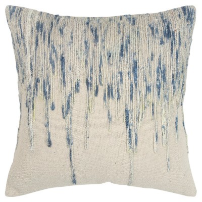 20"x20" Oversize Square Throw Pillow Blue - Rizzy Home